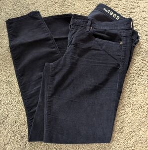 GAP 1969 Dark Blue Corduroy Pants